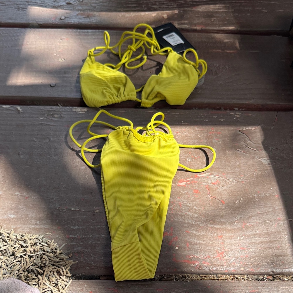 Fashion Nova Yellow Bikini Set